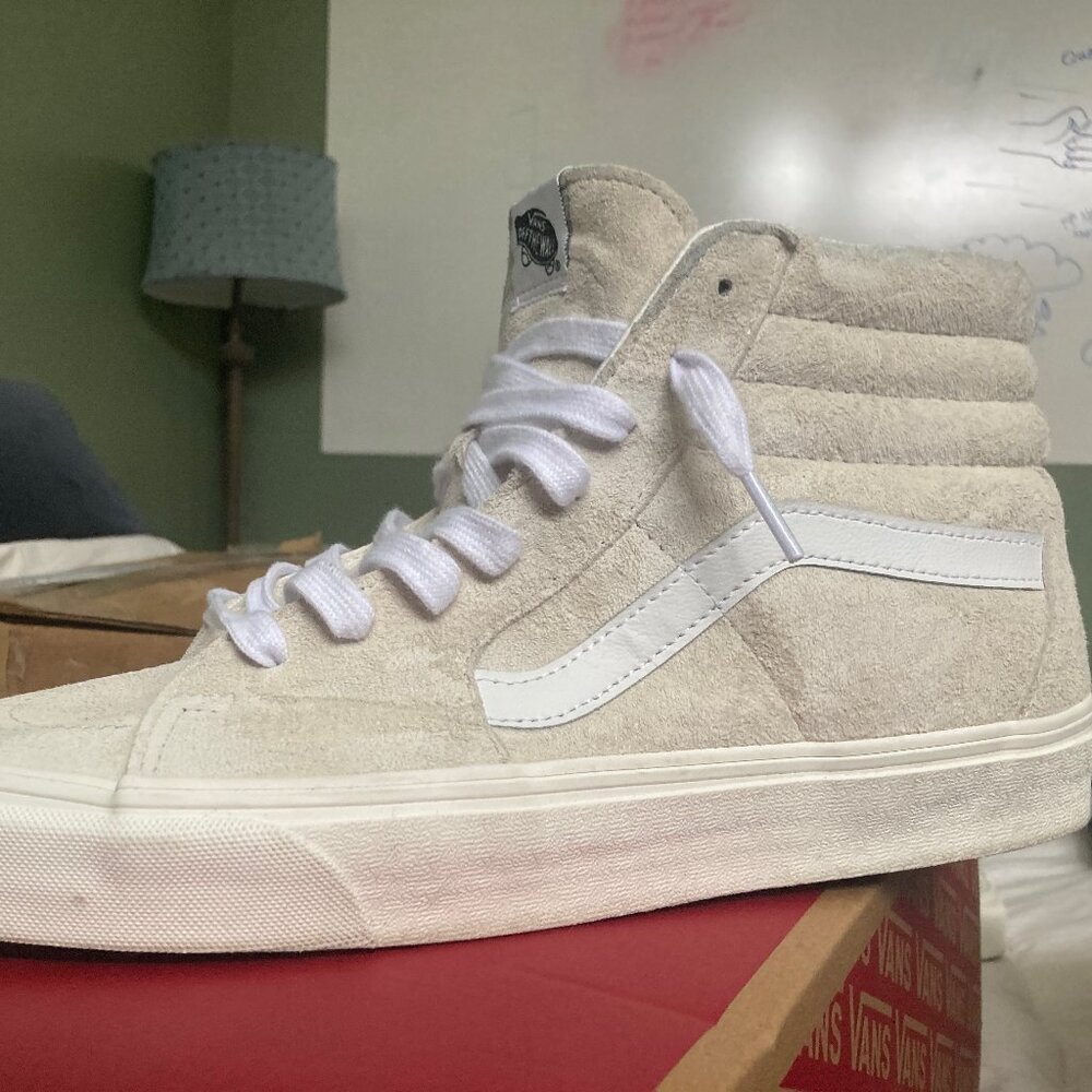 Vans Sk8-Hi (Blanc de Blanc, size 12)